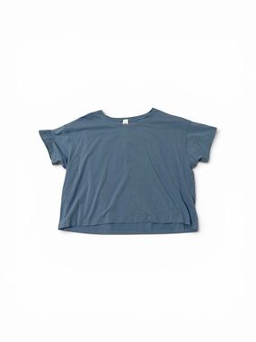 Lululemon Cropped T-shirt Short Sleeve Blue